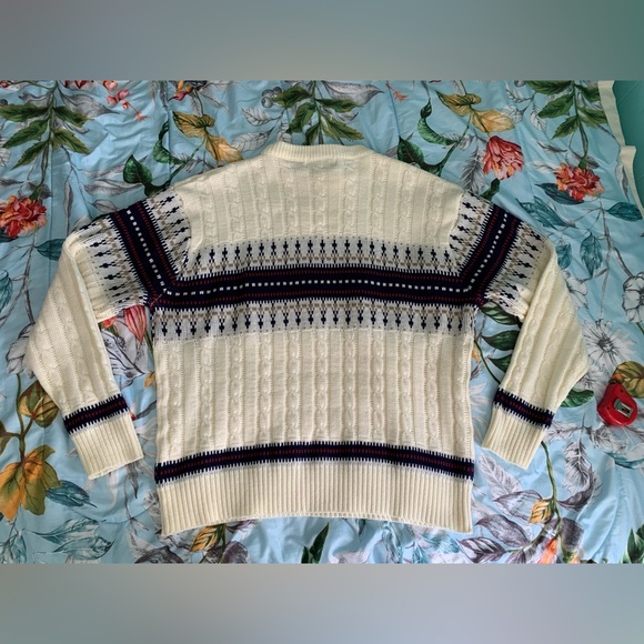 Vintage ASTOR ONE Sweater Mens Extra Large Fishermen Knit 80s - Picture 3 of 9